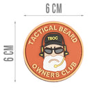 G-FORCE Tactical Beard Owners Club Hook & Loop Airsoft PVC Patch