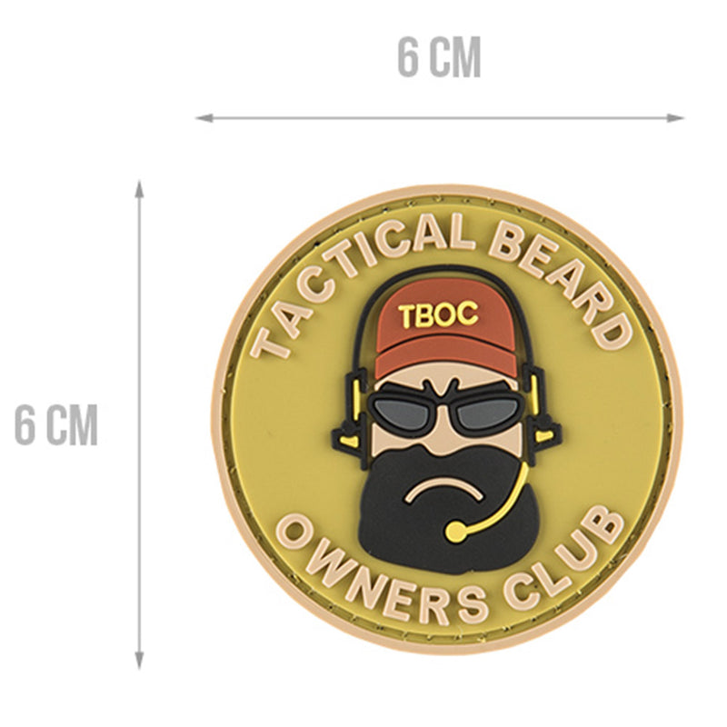 G-FORCE Tactical Beard Owners Club Hook & Loop Airsoft PVC Patch