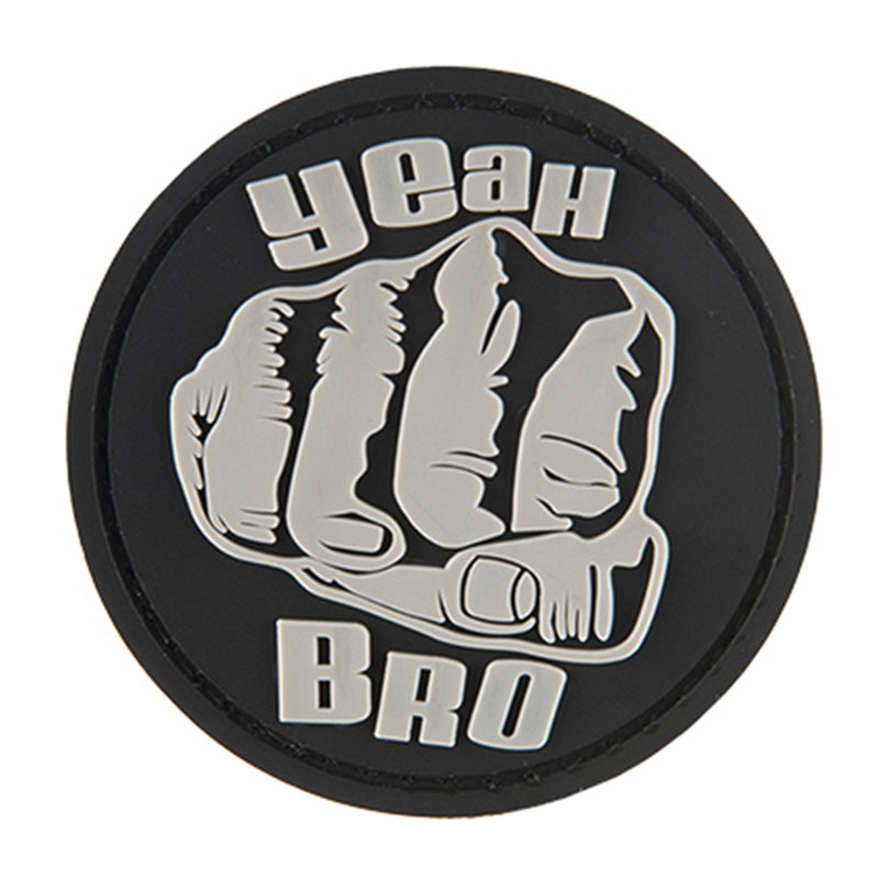 G-FORCE "YEAH BRO" Hook & Loop Tactical Airsoft PVC Morale Patch