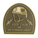 G-FORCE Keep Calm & Tap Forward Assist Tactical PVC Morale Patch