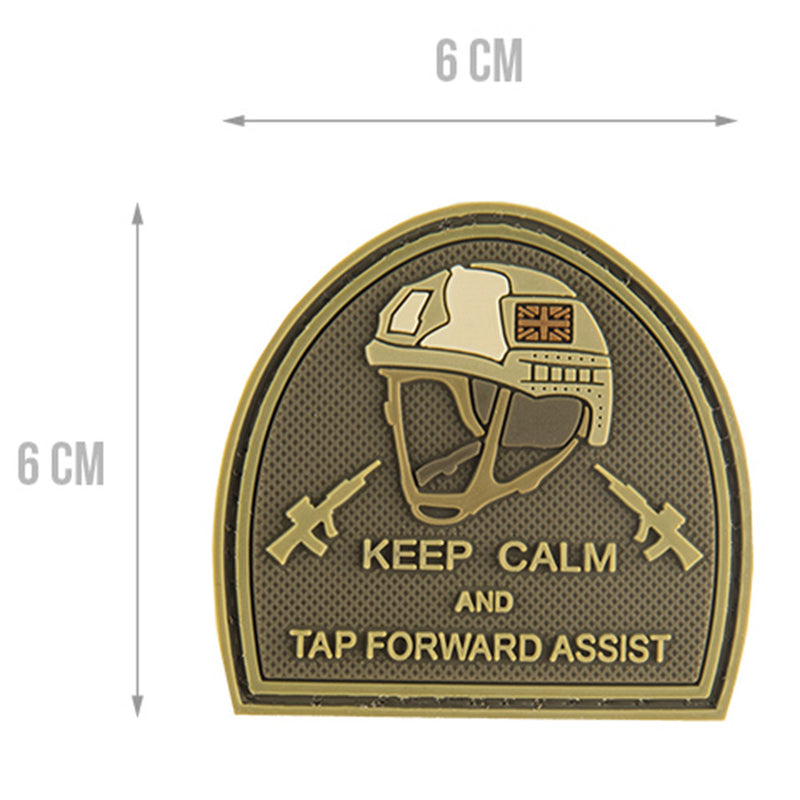 G-FORCE Keep Calm & Tap Forward Assist Tactical PVC Morale Patch