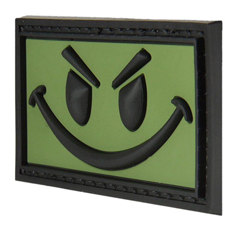 G-FORCE Evil Smiley Face Hook & Loop Airsoft Tactical PVC Morale Patch