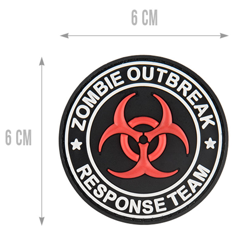 G-FORCE Zombie Outbreak Response Team Biohazard Hook &  Loop PVC Morale Patch