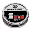 RWS 150rd .25 Cal Super H Point Airgun Hunting Pellets