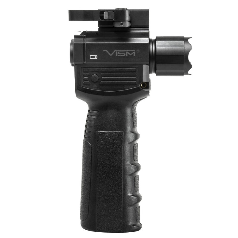 VISM Tactical Vertical Grip w/ Strobe LED Flashlight & Laser by NcSTAR