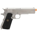 WE TECH Full Metal 1911 Silver Custom Gas Blowback Airsoft Pistol