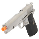 WE TECH Full Metal 1911 Silver Custom Gas Blowback Airsoft Pistol