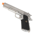 WE TECH Full Metal 1911 Silver Custom Gas Blowback Airsoft Pistol