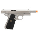 WE TECH Full Metal 1911 Silver Custom Gas Blowback Airsoft Pistol