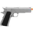 WE TECH Full Metal 1911 Silver Custom Gas Blowback Airsoft Pistol