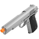 WE TECH Full Metal 1911 Silver Custom Gas Blowback Airsoft Pistol