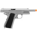 WE TECH Full Metal 1911 Silver Custom Gas Blowback Airsoft Pistol