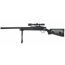 UKARMS MK51 Bolt Action Airsoft Sniper Rifle w/ Red Dot Sight & Bipod