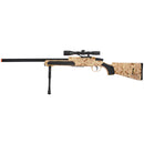 UKARMS MK51 Bolt Action Airsoft Sniper Rifle w/ Red Dot Sight & Bipod