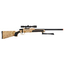 UKARMS MK51 Bolt Action Airsoft Sniper Rifle w/ Red Dot Sight & Bipod