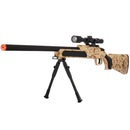 UKARMS MK51 Bolt Action Airsoft Sniper Rifle w/ Red Dot Sight & Bipod