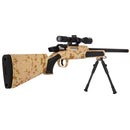UKARMS MK51 Bolt Action Airsoft Sniper Rifle w/ Red Dot Sight & Bipod