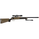 UKARMS MK51 Bolt Action Airsoft Sniper Rifle w/ Red Dot Sight & Bipod