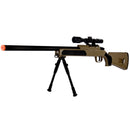 UKARMS MK51 Bolt Action Airsoft Sniper Rifle w/ Red Dot Sight & Bipod