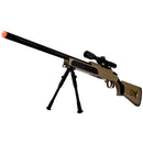 UKARMS MK51 Bolt Action Airsoft Sniper Rifle w/ Red Dot Sight & Bipod