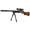 UKARMS MK51 Bolt Action Airsoft Sniper Rifle w/ Red Dot Sight & Bipod