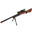 UKARMS MK51 Bolt Action Airsoft Sniper Rifle w/ Red Dot Sight & Bipod