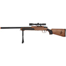 UKARMS MK51 Bolt Action Airsoft Sniper Rifle w/ Red Dot Sight & Bipod