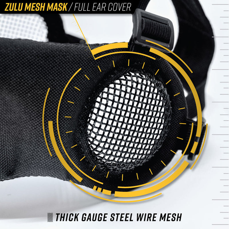 Valken Tactical ZULU Airsoft Lower Face Steel Mesh Mask