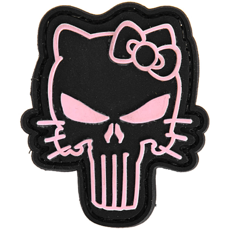 Hello Kitty Punisher PVC Hook & Loop Morale Patch