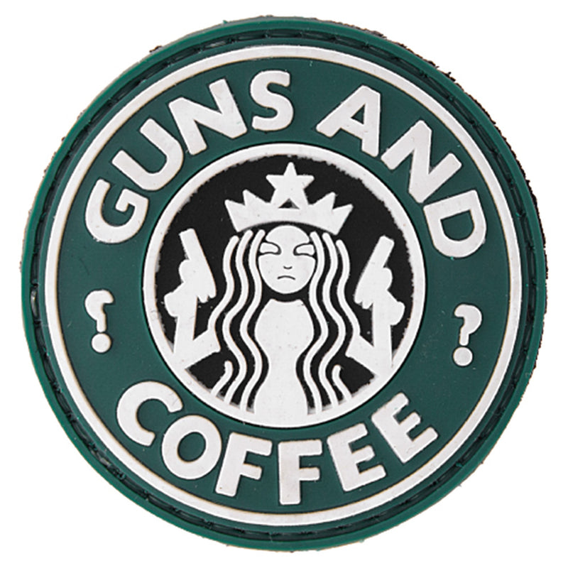 Guns and Coffee PVC Hook & Loop Morale Patch