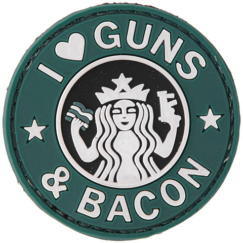 Lancer Tactical Guns and Bacon Hook & Loop Airsoft PVC Morale Patch