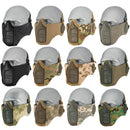 Lancer Tactical Elite Lower Face Steel Mesh Mask w/ Ear Protection by WOSPORT