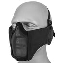 Lancer Tactical Elite Lower Face Steel Mesh Mask w/ Ear Protection by WOSPORT
