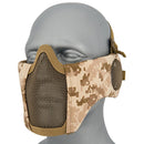 Lancer Tactical Elite Lower Face Steel Mesh Mask w/ Ear Protection by WOSPORT