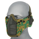 Lancer Tactical Elite Lower Face Steel Mesh Mask w/ Ear Protection by WOSPORT