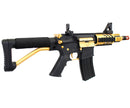 ANM CUSTOMS Cerakote Classic Army M15A4 RIS CQB PDW Airsoft Gun AEG Rifle - Gold Trim