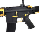 ANM CUSTOMS Cerakote Classic Army M15A4 RIS CQB PDW Airsoft Gun AEG Rifle - Gold Trim