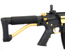 ANM CUSTOMS Cerakote Classic Army M15A4 RIS CQB PDW Airsoft Gun AEG Rifle - Gold Trim