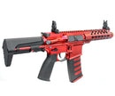 ANM CUSTOMS Cerakote KWA Ronin PDW KeyMod AEG Airsoft Gun - Vulcan Red