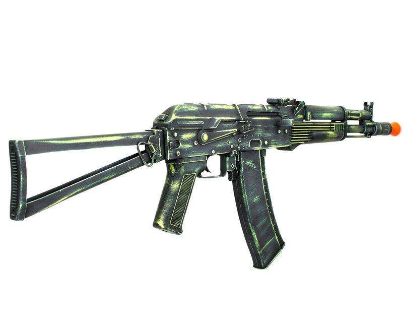 ANM Cerakote Custom CYMA Full Metal AK104 Airsoft Gun AEG - Battle Worn Biohazard