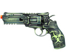 ANM CUSTOMS Cerakote Elite H8R Co2 Powered Airsoft Revolver - Battle Worn Biohazard