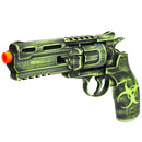 ANM CUSTOMS Cerakote Elite H8R Co2 Powered Airsoft Revolver - Battle Worn Biohazard