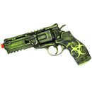 ANM CUSTOMS Cerakote Elite H8R Co2 Powered Airsoft Revolver - Battle Worn Biohazard