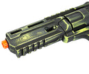 ANM CUSTOMS Cerakote Elite H8R Co2 Powered Airsoft Revolver - Battle Worn Biohazard