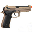 ANM Cerakote Custom KWA M9 Tactical PTP Gas Blowback Airsoft Pistol - Dark Earth