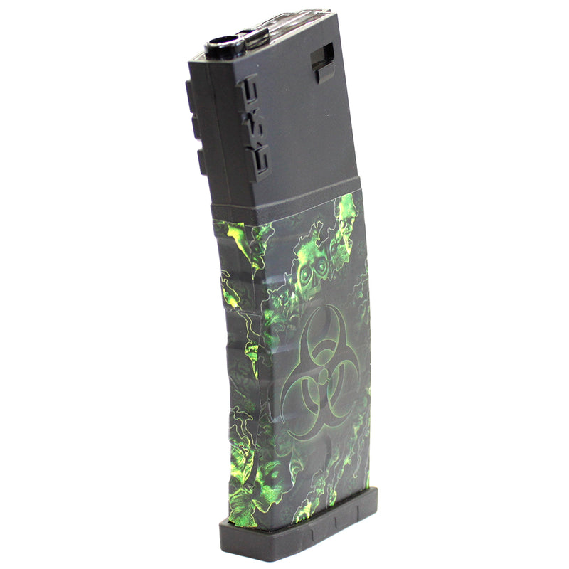 ANM Vinyl Custom GR16 120rd M4 / M16 Mid-Cap AEG Airsoft Magazine - Biohazard