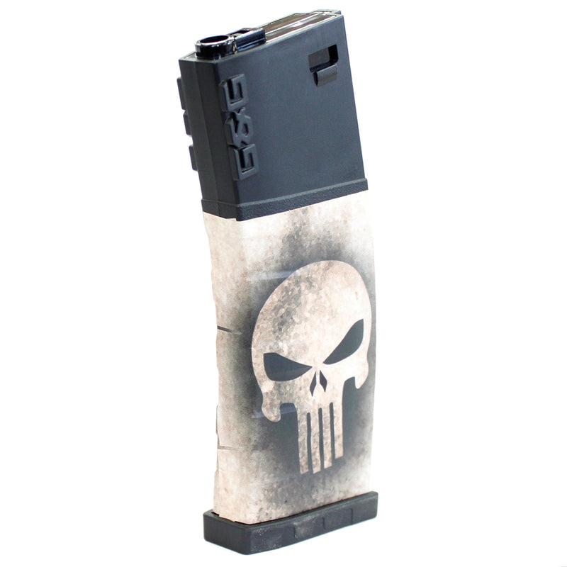 ANM Vinyl Custom GR16 120rd M4 / M16 Mid-Cap AEG Airsoft Magazine - Punisher