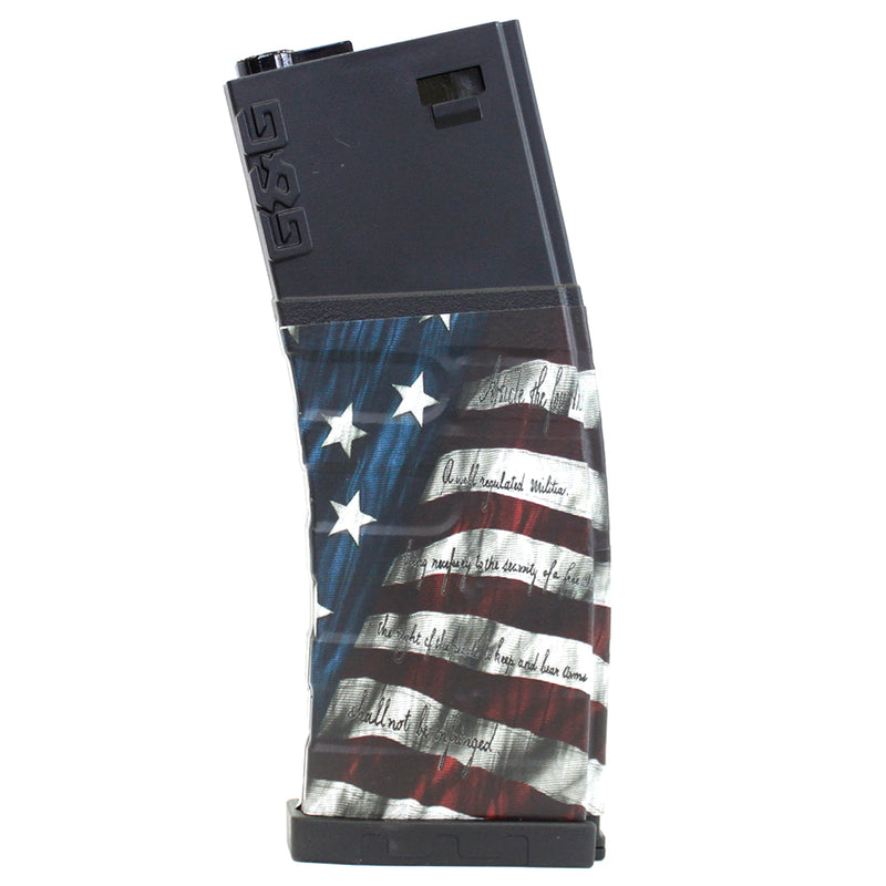 ANM Vinyl Custom GR16 120rd M4 / M16 Mid-Cap AEG Airsoft Magazine - Patriot