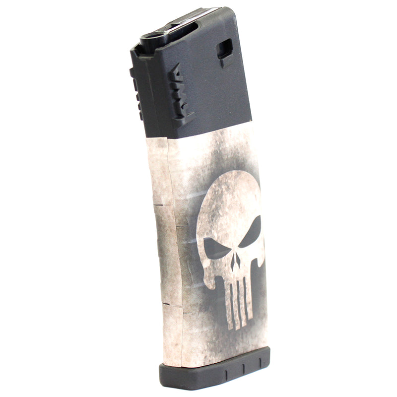 ANM Vinyl Custom K120 120rd M4 / M16 Mid-Cap AEG Airsoft Magazine - Punisher