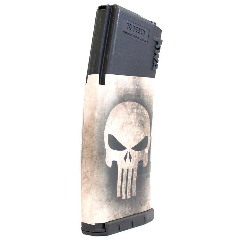 ANM Vinyl Custom K120 120rd M4 / M16 Mid-Cap AEG Airsoft Magazine - Punisher